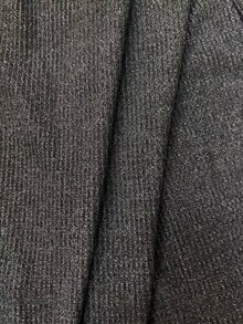 Trelyra Women's Casual Elegant Hooded Ribbed Fleece Long Sweatshirt, Beaded Contrast Color Design Casual Top - Dark Grey - View 5