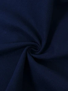 Selianne Women's New Fashion White Contrast Color Casual Jacket, Autumn/Winter New Style, Versatile - Navy Blue - View 7