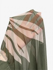 CAJUNI Comfortable Tulle Beach Cover-Up Pants For Beach Vacations - Army Green - View 7