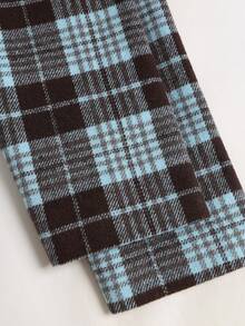 Sweetra Y2K Versatile Commuter Street Style Retro Plaid Overcoat Top - Multicolor - View 3