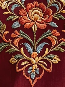 Balvessa 女款極簡優雅時尚刺繡缺口V領休閒襯衫 - 彩色 - 查看 3