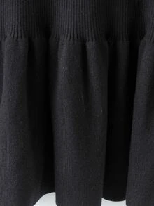 GlowEve CURVE Plus Size Women Solid Color Casual Versatile Daily Wear Long Sleeve Sweater - Black - View 3