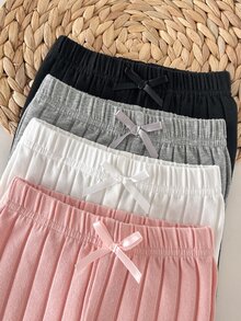 SHEIN 4件裝女嬰下身褲 - 彩色 - 查看 6