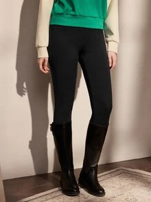 Nima Coro Damleggings i enfärgad design med hög midja och hög stretch - Svart - Visa 5