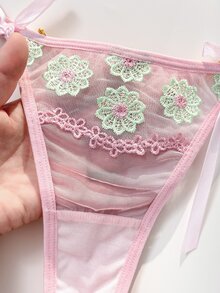 PetitDoll 1pc Fashion Lace Women's Thong - Pink - View 6