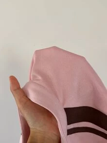 Muchica Women's New Autumn/Winter Pink Suede Velvet Button Decor Patchwork Ribbon New Chinese Style Jacket For Going Out, Streetwear, Y2K,Fall Clothes - Pink - View 7