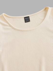 SHEIN EZwear 4件組休閒極簡風女款性感短版緊身背心，適合夏秋層次穿搭 - 彩色 - 查看 8