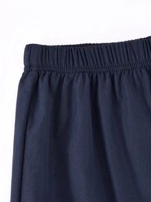 SHEIN 青少年休閒街頭風舒適針織背心吊帶衫＋工裝寬腿褲 3 件套，不對稱肩設計，度假正式風，白色，秋季 - 彩色 - 查看 6