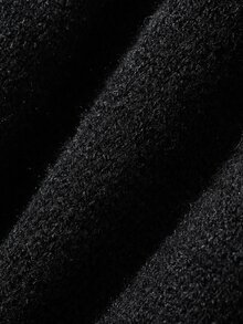 DAZY Women's Elegant Casual Sweater 2 Pieces Set - Black - View 8