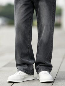EGENSIO Men's Casual Daily Travel Denim Jeans With Pockets - Grey - View 6