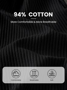 SHEIN BABY GIRLS 3-Pack Ribbed Knit Leggings, Solid Black Skinny Fitted Long Pants, Soft Breathable Cotton Everyday Bottom Trousers For Fall Outfits - Black - View 9