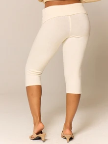 MUSERA Women Sweater Pants - Cream - View 4