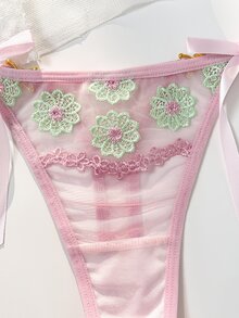 PetitDoll 1pc Fashion Lace Women's Thong - Pink - View 3
