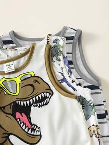 3PCS Young Boys Tanks - Multicolor - View 5