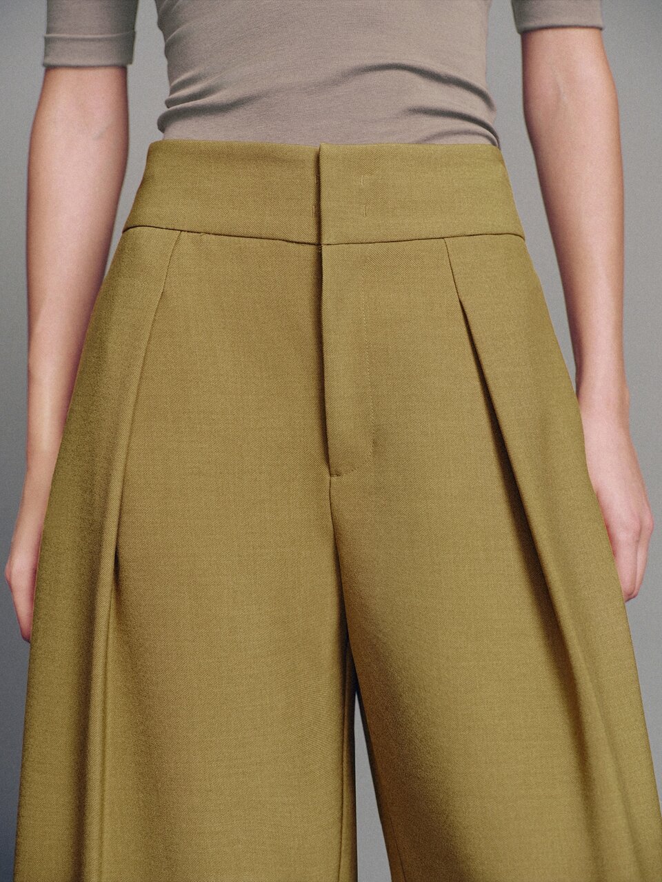 MOTF WOMEN'S SOLID COLOR CASUAL VERSATILE DAILY WEAR WIDE LEG LONG PANTS