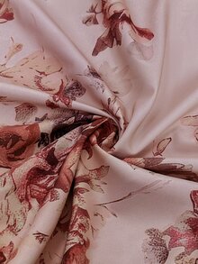 LUMIGAL 復古時尚花卉印花優雅修身A字收腰通勤女裝洋裝 - 彩色 - 查看 4