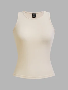 SHEIN EZwear 4件組休閒極簡風女款性感短版緊身背心，適合夏秋層次穿搭 - 彩色 - 查看 5