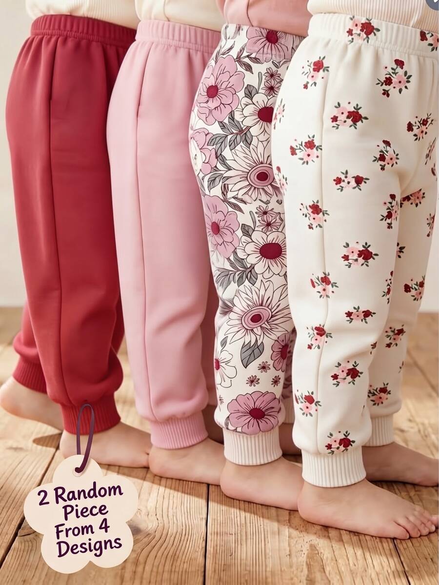 2PCS Baby Girls Bottoms - Multicolor - View 1