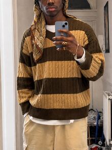 NEOSTRIT Men's Colorblock Casual Versatile Daily Wear Long Sleeve Sweater - Multicolor - View 1