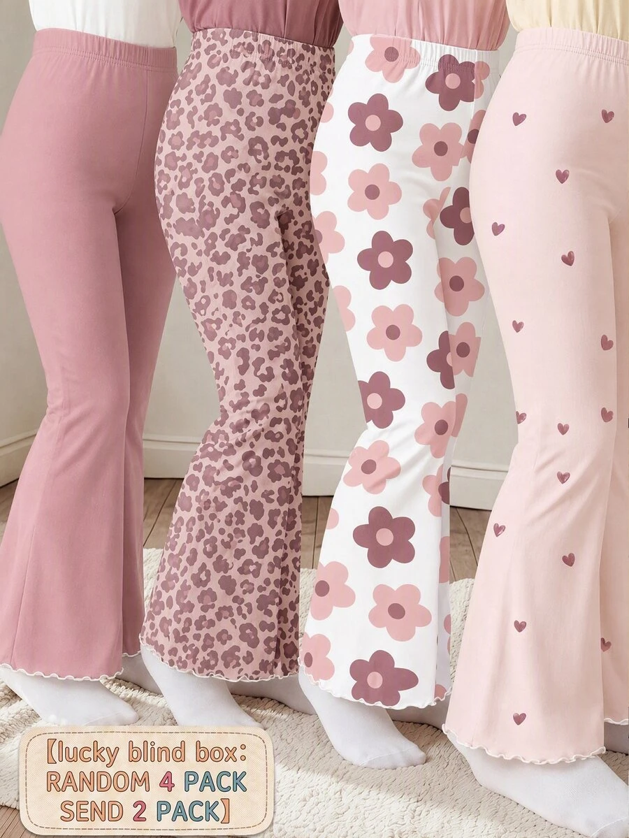 2PCS Young Girls Pants - Multicolor - View 1
