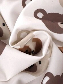 SHEIN Baby Boy Autumn/Winter Brown Long Sleeve Jacket & Elastic Waist Long Pants 2 Pieces Set, Suitable For Christmas Gift And Outdoor Wear - Multicolor - View 8