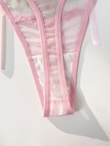 PetitDoll 1pc Fashion Lace Women's Thong - Pink - View 5