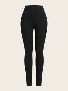 SHEIN 3PCS Tween Girls Leggings - Multicolor - View 4