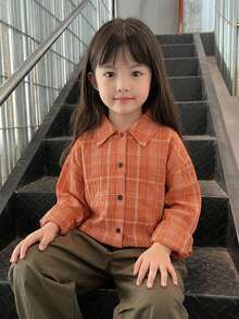 Dazy Kids 女童秋季長袖上衣 - 橘色 - 查看 6