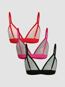 Chillnights 3PCS Women Bras & Bralettes - Multicolor - View 2
