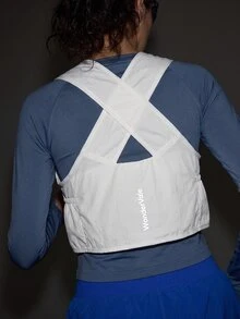 WanderVale Women's Solid Color Casual Versatile Daily Outdoor Vest - White - View 2