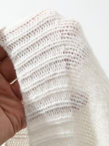 Hapijoa Sweater Nyaman Motif Renda Manis untuk Anak Perempuan Remaja, Cocok untuk Pemakaian Sehari-hari - Krem - View 9