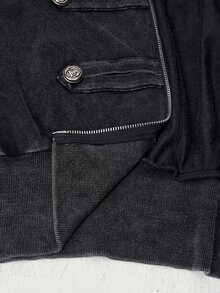 Bohemela Plus Size Women's Long Sleeve Zip-Up Casual Napoleon Jacket - Black - View 10