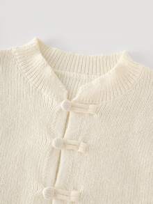 LUMIGAL Women's Solid Color Casual Versatile Daily Outing Long Sleeve Cardigan - White - View 5