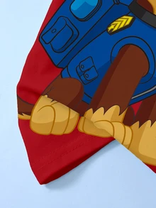 SHEIN | PAW Patrol 小男孩卡通印花圓領短袖休閒T恤 - 白色 - 查看 6