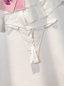 PetitDoll 1pc Women's Lace Thong - White - View 1