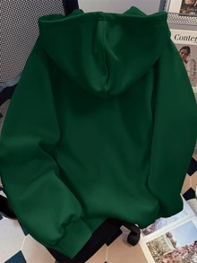 Resyla 復古美式極簡風女款運動衫外套，時尚獨特，適合秋冬穿著 - 彩色 - 查看 2