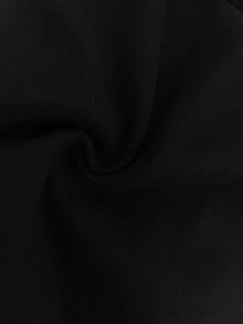 GlowEve CURVE معطف نسائي أنيق بسيط متعدد الاستخدامات بمقاسات كبيرة - الأسود - مشاهدة 4