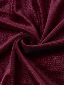 Solivie Women's Autumn V-Neck Wine Dress Going Out Dresses Wedding Guest Dress Party Dress New Year Dress Halloween Casual Dresses - Burgundy - View 3