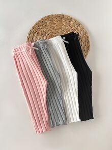 SHEIN 4件裝女嬰下身褲 - 彩色 - 查看 4