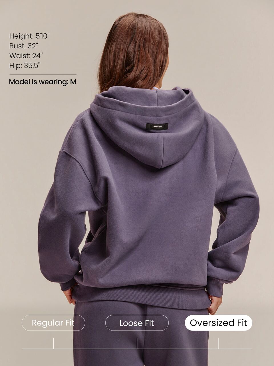 Moletom Oversized de Fleece Pesado com Bolso, Grosso, Térmico e Quente para Inverno, Dia dos Namorados