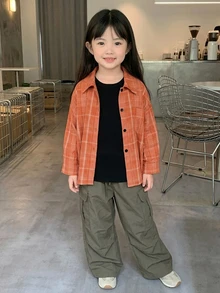 Dazy Kids 女童秋季長袖上衣 - 橘色 - 查看 4