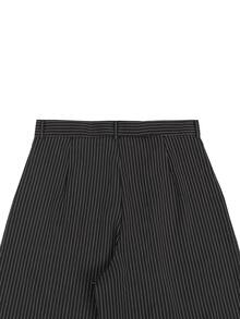 PAVTROS Men's Plus Size Black Striped Loose Casual Versatile Wide Leg Pants - Black - View 5