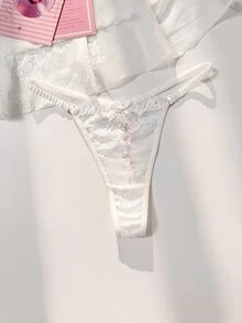 PetitDoll 1pc Women's Lace Thong - White - View 2