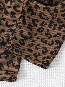 SHEIN 少女編織燈芯絨純色寬鬆休閒長褲 - 彩色 - 查看 6