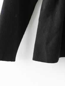 GlowEve CURVE Plus Size Women Solid Color Casual Versatile Daily Wear Long Sleeve Sweater - Black - View 6