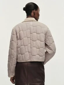 Aveloria Modichic Comfortable Stylish Button Long Sleeve Versatile Padded Coat For Commute And Casual Wear - Multicolor - View 2