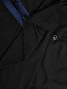 Easithlete Short Stand Collar Loose Outdoor Casual Sweatshirt - Multicolor - View 6