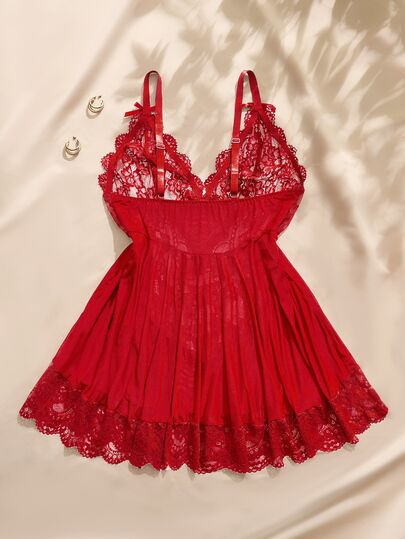 SHEIN Plus Size Sexy Lingerie (Lace Patchwork Dress)