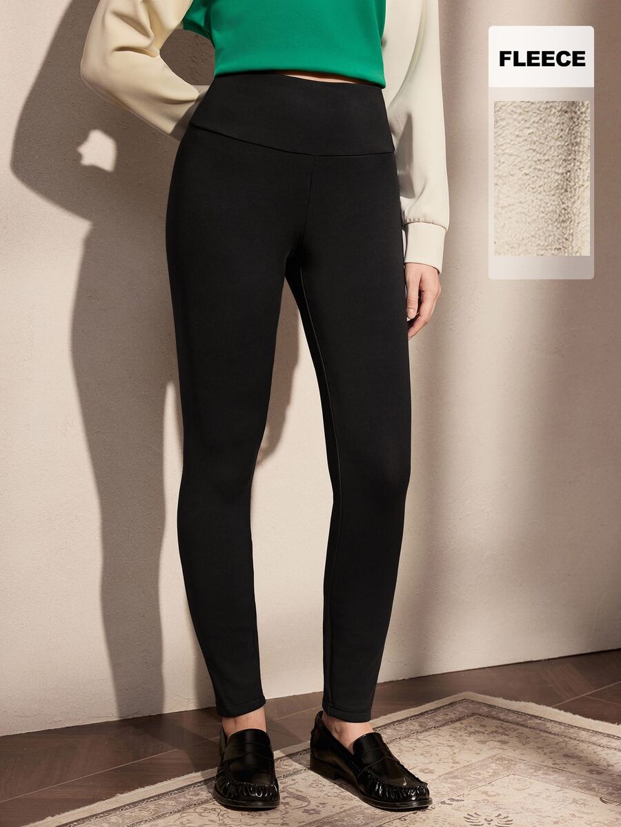 Nima Coro Damleggings i enfärgad design med hög midja och hög stretch - Svart - Visa 1