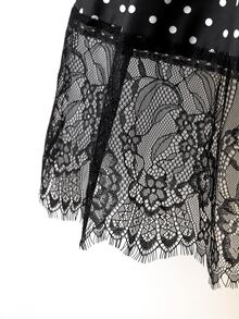 SHEIN Girls' New Elegant Fashion Princess Style Black Mesh Dress - Black - View 7